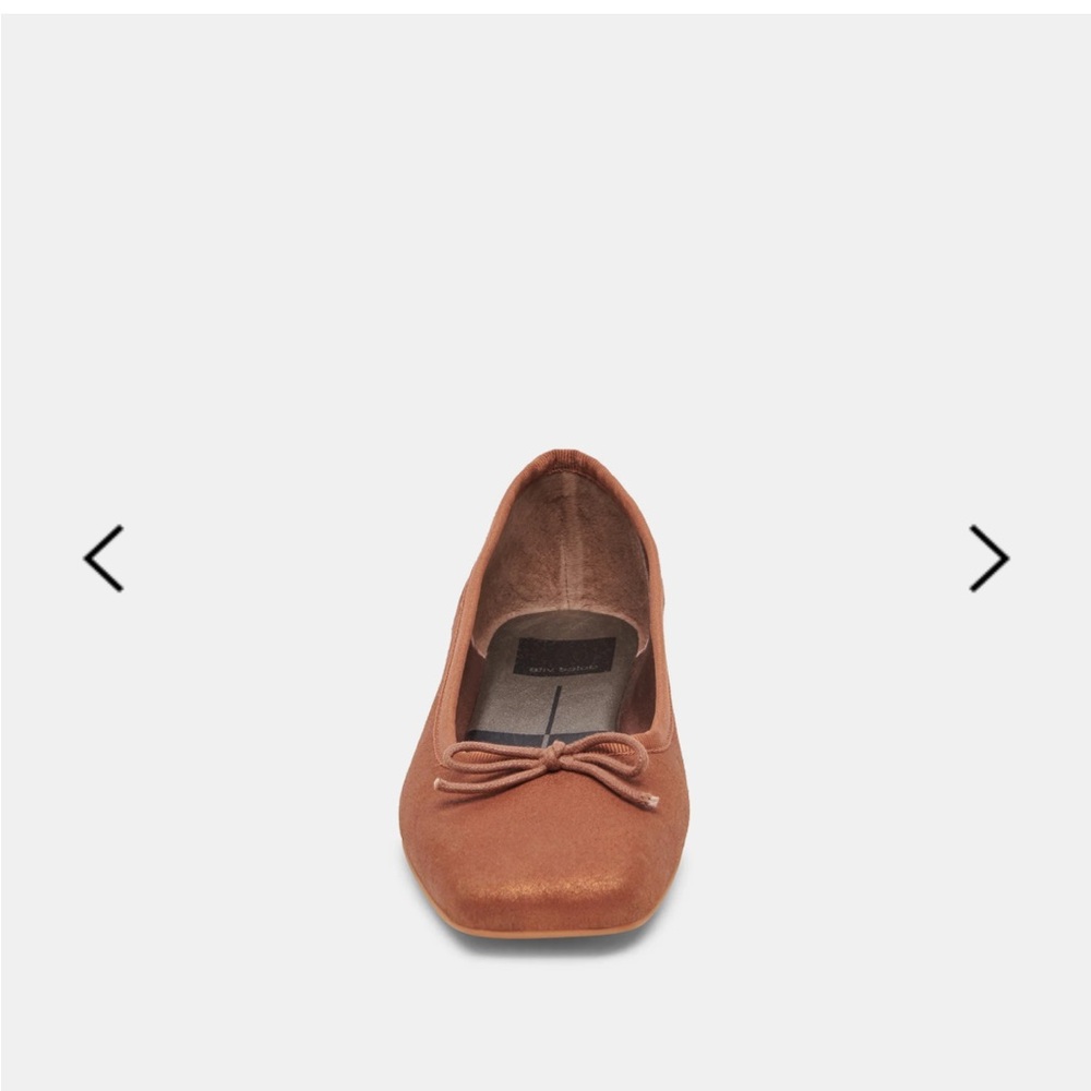 NIB Dolce Vita Anisa Copper Metallic Ballet Flats - Picture 4 of 12